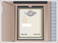 PS設置：扉扉を開けた状態