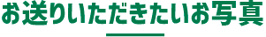 お送りいただきたいお写真